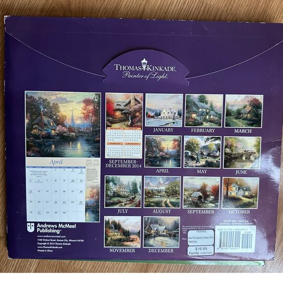 Thomas Kinkade (4) Calendars Special Collector's Edition 2010 2011 2012 2015 - Picture 5 of 11